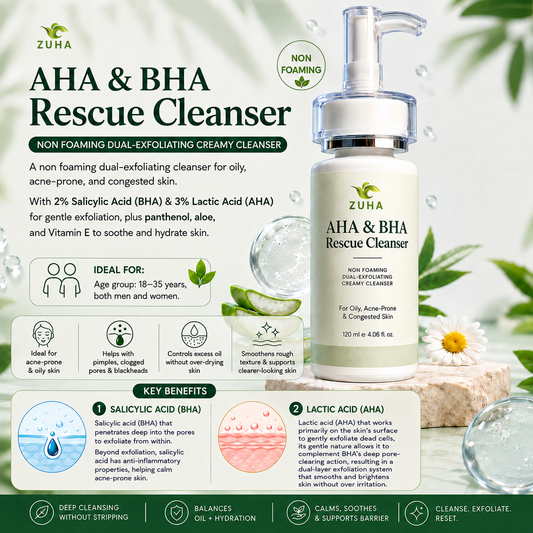 Aha & Bha Rescue Cleanser ( Oil & Acne Fighter )