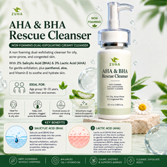 Aha & Bha Rescue Cleanser ( Oil & Acne Fighter )