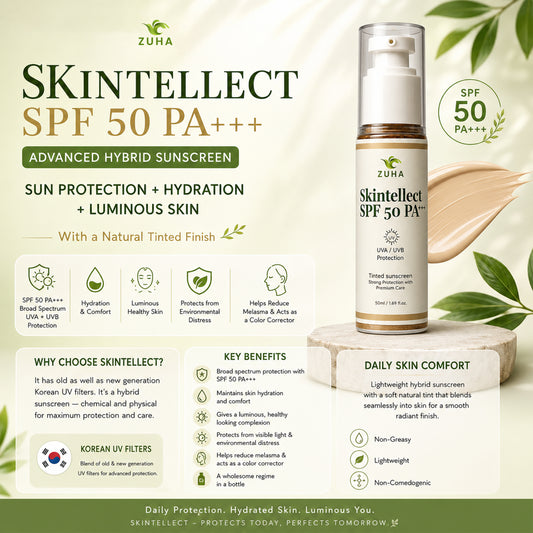 Skintellect Spf 50 pa+++ 50ml Tinted